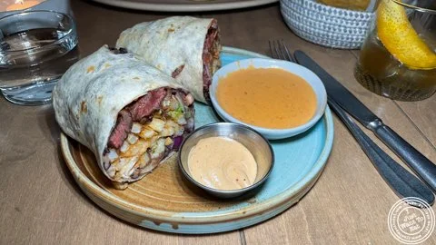 Mezcali signature dishes QuesadillaCalifornia BurritoGuacamoleBaja Bowl